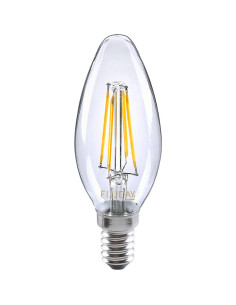 LAMPADA LED CHAMA FILAMENTO C35 4W 2700K E14 470LM DIMAVEL