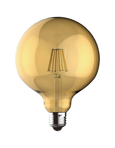 LAMPADA LED GLOBO FILAMENTO D125 E27 8W 2200K 630LM