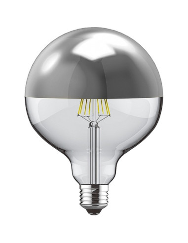 LAMPADA LED GLOBO PRATA FILAMENTO E27 8W 2700K 700LM DIMAVEL