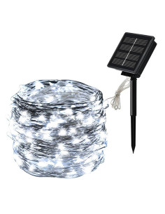 SERIE DE NATAL SOLAR 18M 200 LED´S FIO VD- LUZ BRANCA IP44