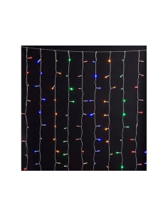CORTINA NATAL 100L MULTICOL FIO TRANSP 2,4mx0,64m