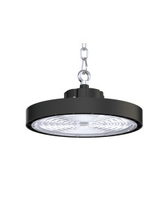 CAMPANULA LED MASTER II 200W 3CCT 32000lm Ø320x117 - POTENCIA REG.: 120W-150W-200W / ANGULO REG.: 60º-90º-110º PRETA IP65