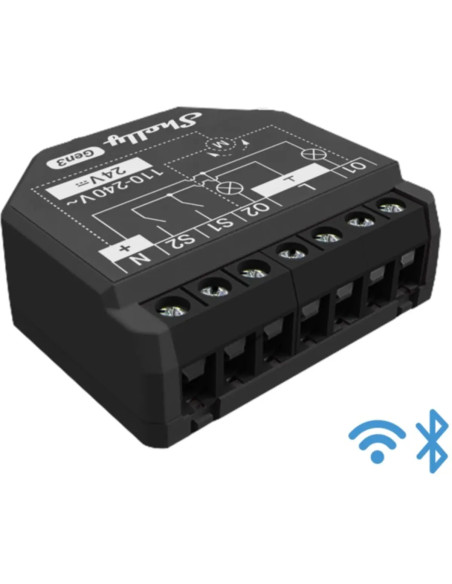 MODULO COMUTADOR WIFI / BlLUETOOTH COM CONTROLE DE ESTORES E PORTOES ELECTRICOS 16A