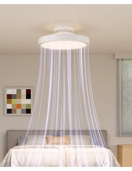 VENTOINHA DE TECTO SEM PÁS - BRANCA