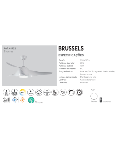 VENTOINHA DE TECTO - BRANCO