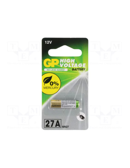 PILHA ALCALINA 12V 27A (LR27A) [UNIDADE] GP