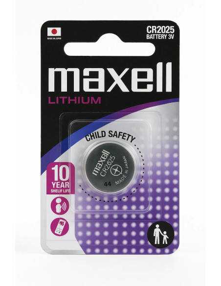 PILHA BOTÃO LÍTIO 3V CR2025 [UNIDADE] MAXELL