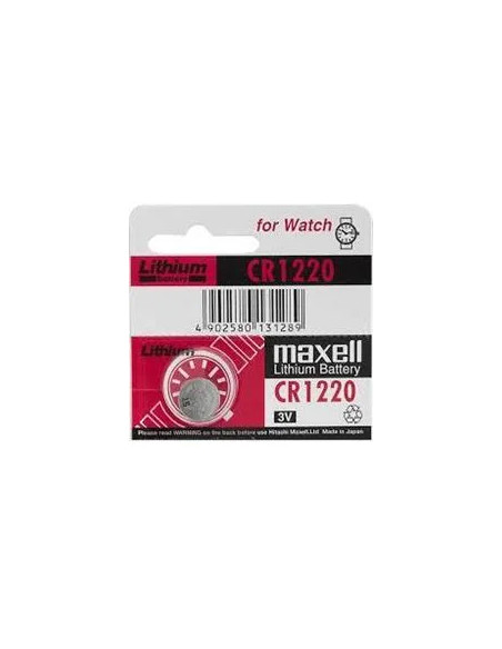 PILHA BOTÃO LÍTIO 3V CR1220 [UNIDADE] MAXELL