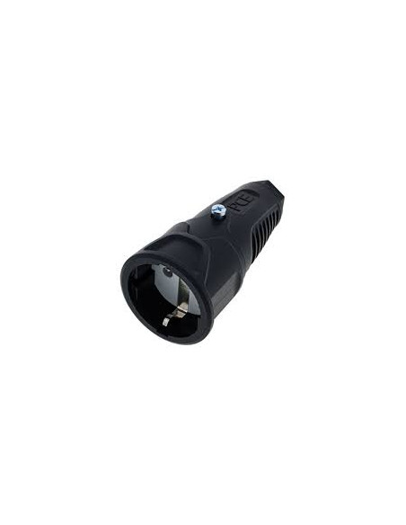 Ficha femea Schuko borracha 16A