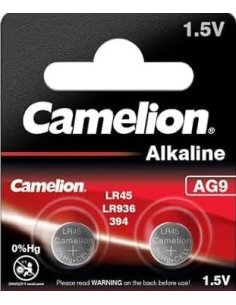 PILHA BOTÃO ALCALINA 1,5V AG9 [BLISTER2]  CAMELION