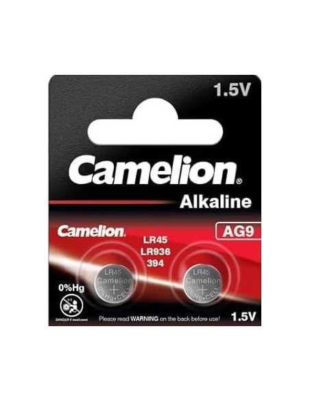 PILHA BOTÃO ALCALINA 1,5V AG9 [BLISTER2]  CAMELION