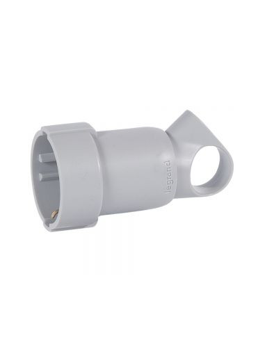FICHA FEMEA 2P+T 16A C/ ANEL PLASTICO BRANCA