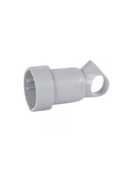 FICHA FEMEA 2P+T 16A C/ ANEL PLASTICO BRANCA