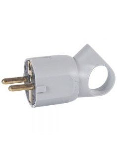 FICHA MACHO 2P+T 16A C/ ANEL PLASTICO