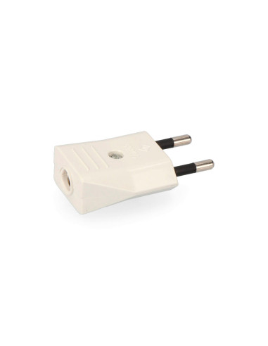 FICHA MACHO 250V 10A BRANCA