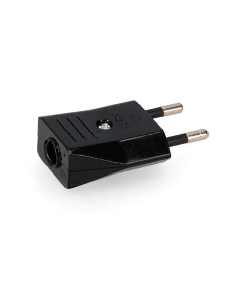 FICHA MACHO 250V 10A PRETA