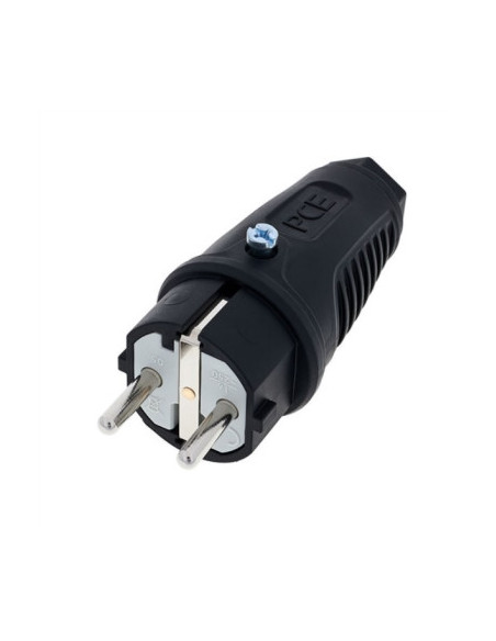 Ficha macho de borracha Tipo Schuko IP44
