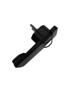 Ficha macho tipo Schuko lateral 10A Preta
