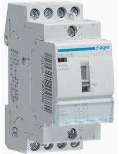 Contactor com manu 25A, 3NA, 230V