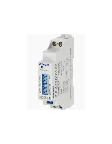 CONTADOR MONOFASICO DIGITAL MODULAR (40)A