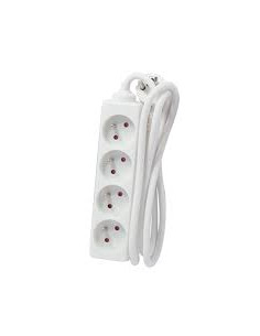 EXTENSAO QUADRUPLA 3G1,5 16A 3500W 5 MTS BRANCA- 4250