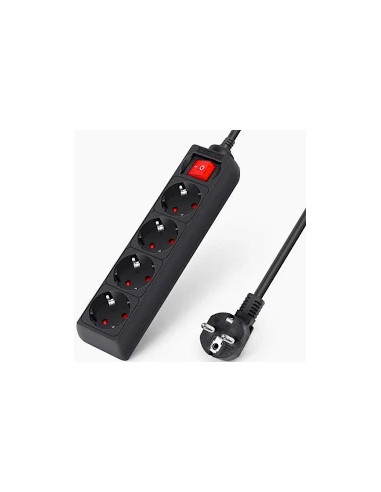EXTENSAO QUADRUPLA 3G1,5 C/ INT 16A 3500W 5 MTS PRETA - 4250P