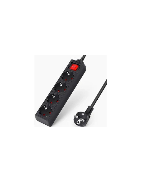 EXTENSAO QUADRUPLA 3G1,5 C/ INT 16A 3500W 5 MTS PRETA - 4250P