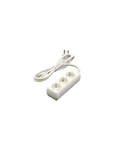 EXTENSÃO TRIPLA 3G1,5 16A 3500W 1,5MT BRANCA - 3210