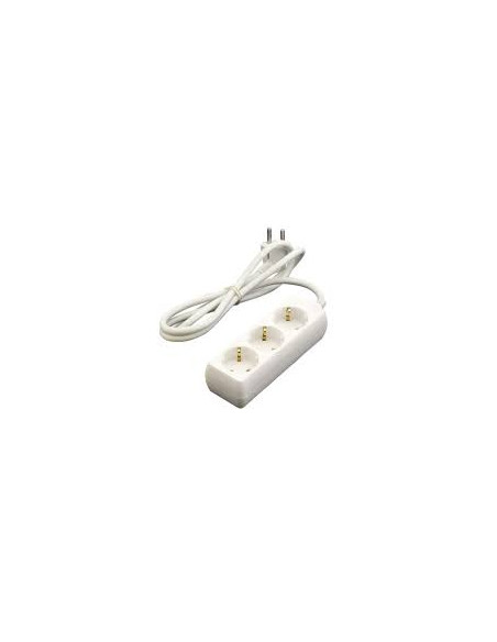 EXTENSÃO TRIPLA 3G1,5 16A 3500W 1,5MT BRANCA - 3210