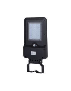 ARMADURA PUBLICA SOLAR LED - SOLIS - 15W 4000K C/SENSOR PIR PRETO IP65