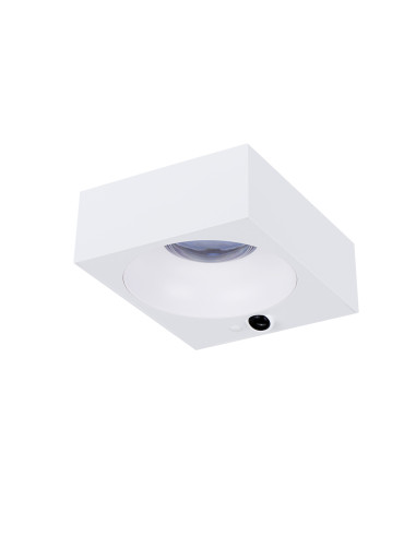 APLIQUE PAREDE QUAD SOLAR LED - LUZIA - 6,3W 4000K 1000LM C/SENSOR BRANCO IP65