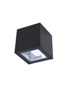 APLIQUE PAREDE QUAD SOLAR LED - MOTION - 3W 3000K 240LM PRETO IP44