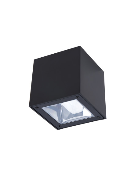 APLIQUE PAREDE QUAD SOLAR LED - MOTION - 3W 3000K 240LM PRETO IP44