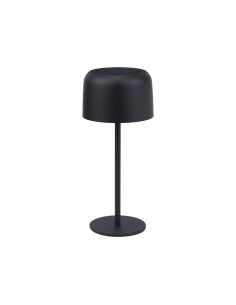 CANDEEIRO DE MESA SOLAR LED - ALBA - RECARREGAVEL (SOLAR/USB) 3,4W 3000K 300LM PRETO IP44