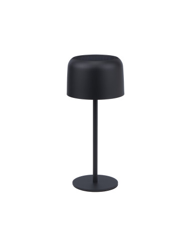 CANDEEIRO DE MESA SOLAR LED - ALBA - RECARREGAVEL (SOLAR/USB) 3,4W 3000K 300LM PRETO IP44