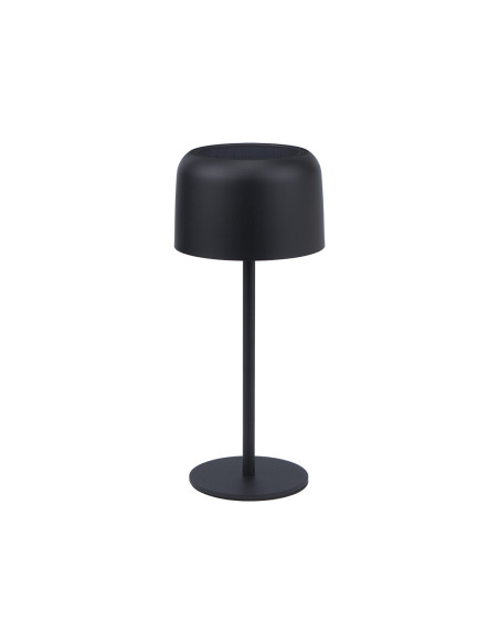 CANDEEIRO DE MESA SOLAR LED - ALBA - RECARREGAVEL (SOLAR/USB) 3,4W 3000K 300LM PRETO IP44