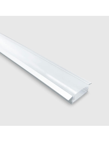 PERFIL ALUMINIO EMBUTIR C/DIF 24,5x17,6x6,8 BRANCO