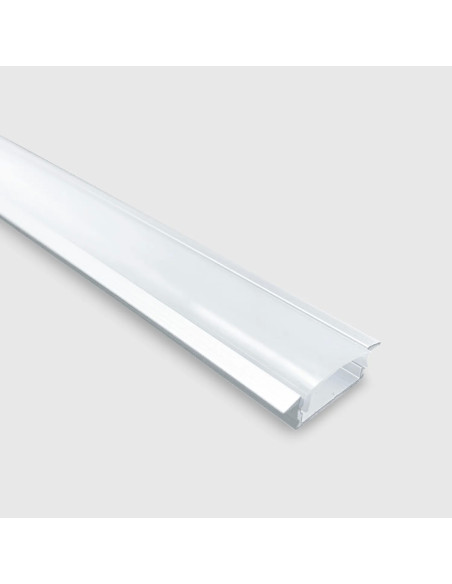 PERFIL ALUMINIO EMBUTIR C/DIF 24,5x17,6x6,8 BRANCO