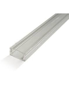 PERFIL ALUMINIO SALIENTE C/ DIFUSOR TRANSPARENTE (L)17,3 x (A)7,59 x (I)12.3mm