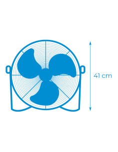 VENTOINHA INDUSTRIAL DE CHÃO Ø30CM 45W PRETA 2