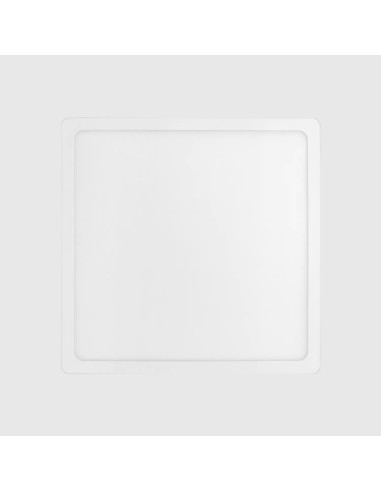 DOWNLIGHT QUADRADO BRANCO SALIENTE 36W 2900LM 3CCT 400x400MM IP44