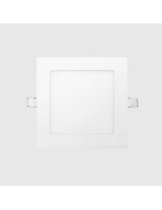 DOWNLIGHT QUADRADO BRANCO ENCASTRAR 9W 720LM 3CCT FURO 135x135MM EXT 145x145MM IP44