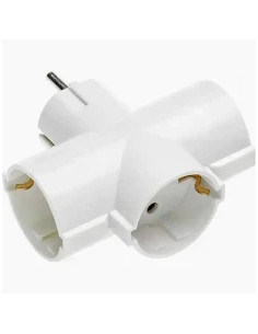 FICHA TRIPLA MISTA 2X2P (10A) + 2P+T (16A) 250V BRANCO