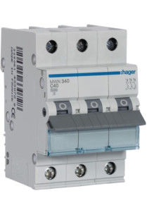 Disjuntor 3P 40A C 3kA 3M