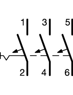 Disjuntor 3P 25A C 6/10kA 3M 2