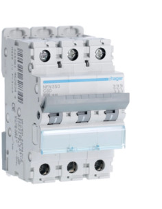 Disjuntor 3P 50A C 6/10kA 3M