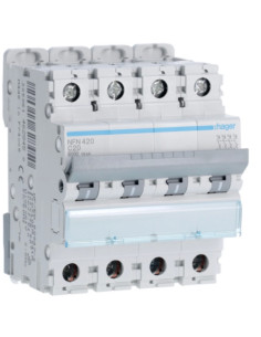 Disjuntor 4P 20A C 6/10kA 4M