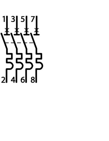 Disjuntor 4P 20A C 6/10kA 4M