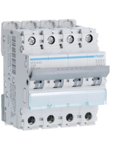 Disjuntor 4P 40A C 6/10kA 4M