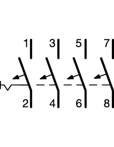 Disjuntor 4P 40A C 6/10kA 4M